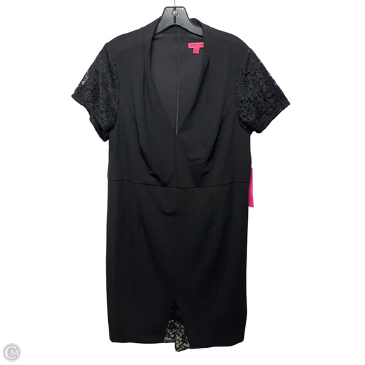 Dress Casual Short By Betsey Johnson In Black, Size: 16