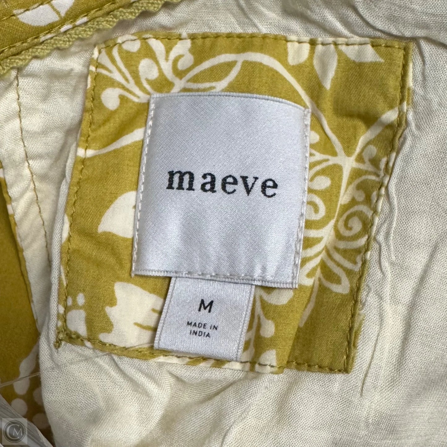 Dress Casual Short By Maeve In Chartreuse, Size: M