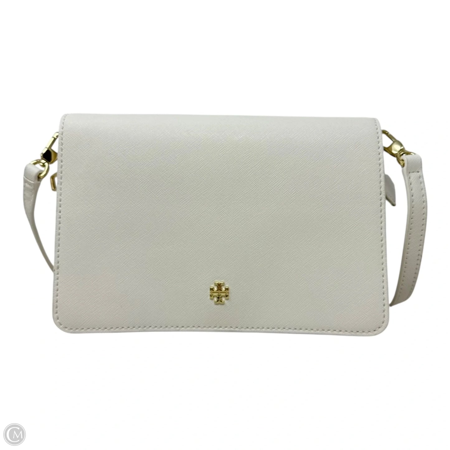Emerson Saffiano Crossbody Designer By Tory Burch, Size: Small