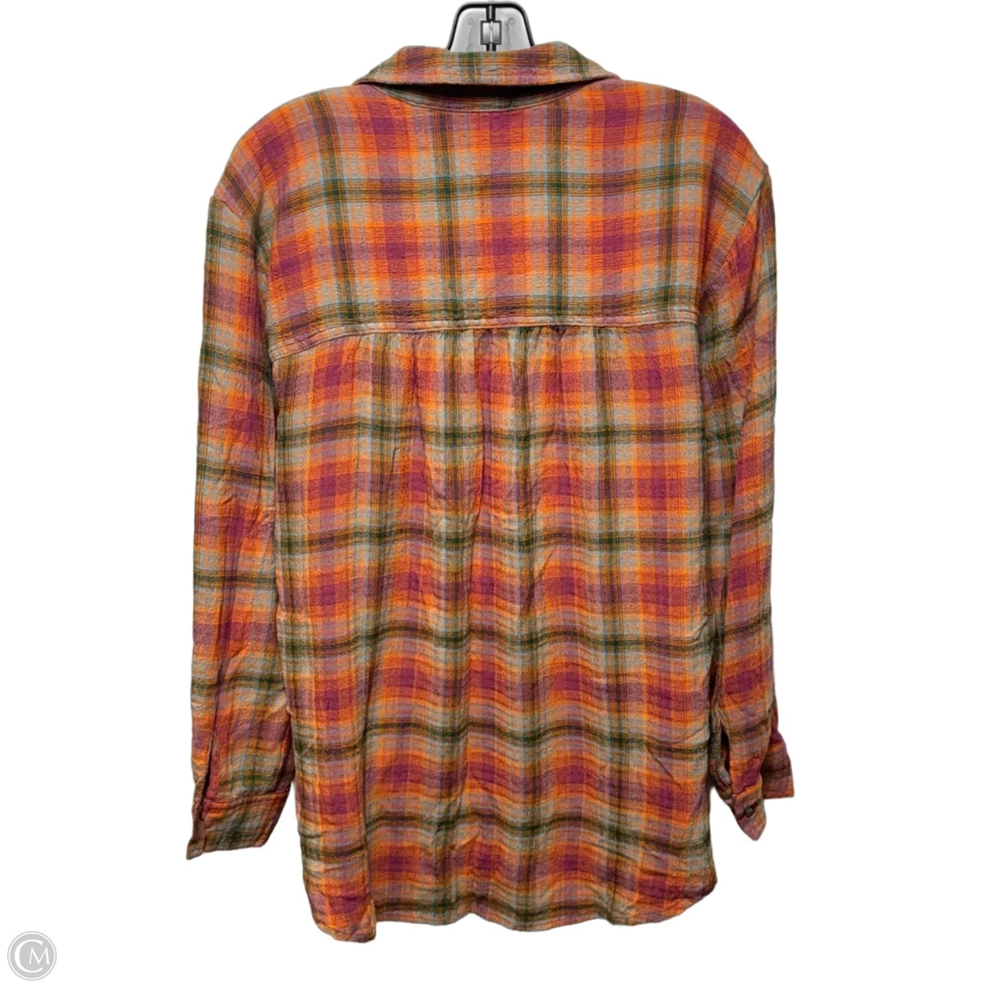 Top Long Sleeve By Pilcro In Plaid Pattern, Size: S