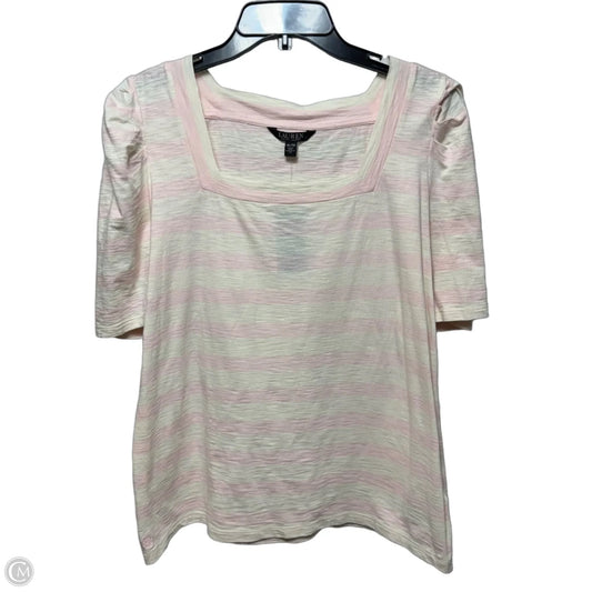 Top Short Sleeve By Ralph Lauren Black Label In Striped Pattern, Size: Xl