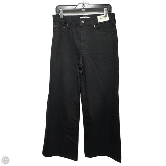 Jeans Wide Leg By Abercrombie And Fitch In Black, Size: 6