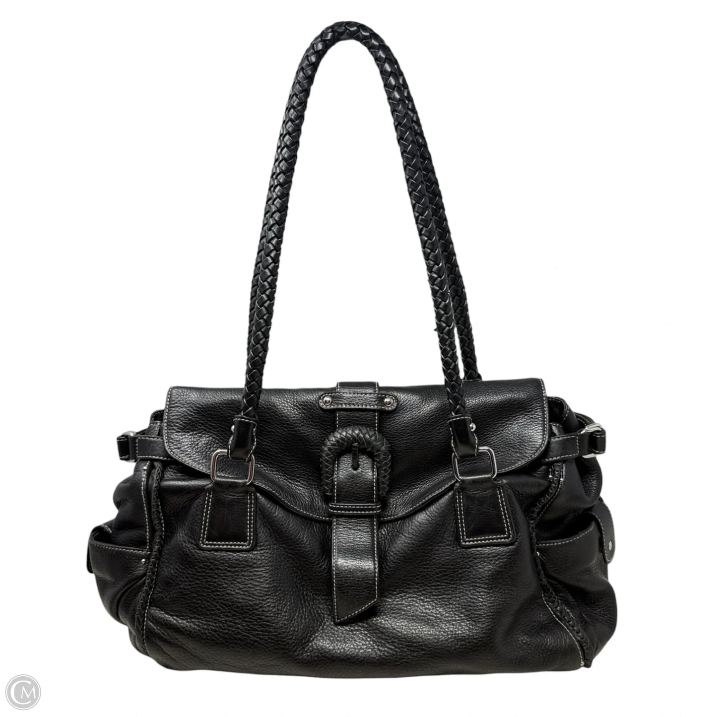 Handbag Leather By Donald Pliner, Size: Large