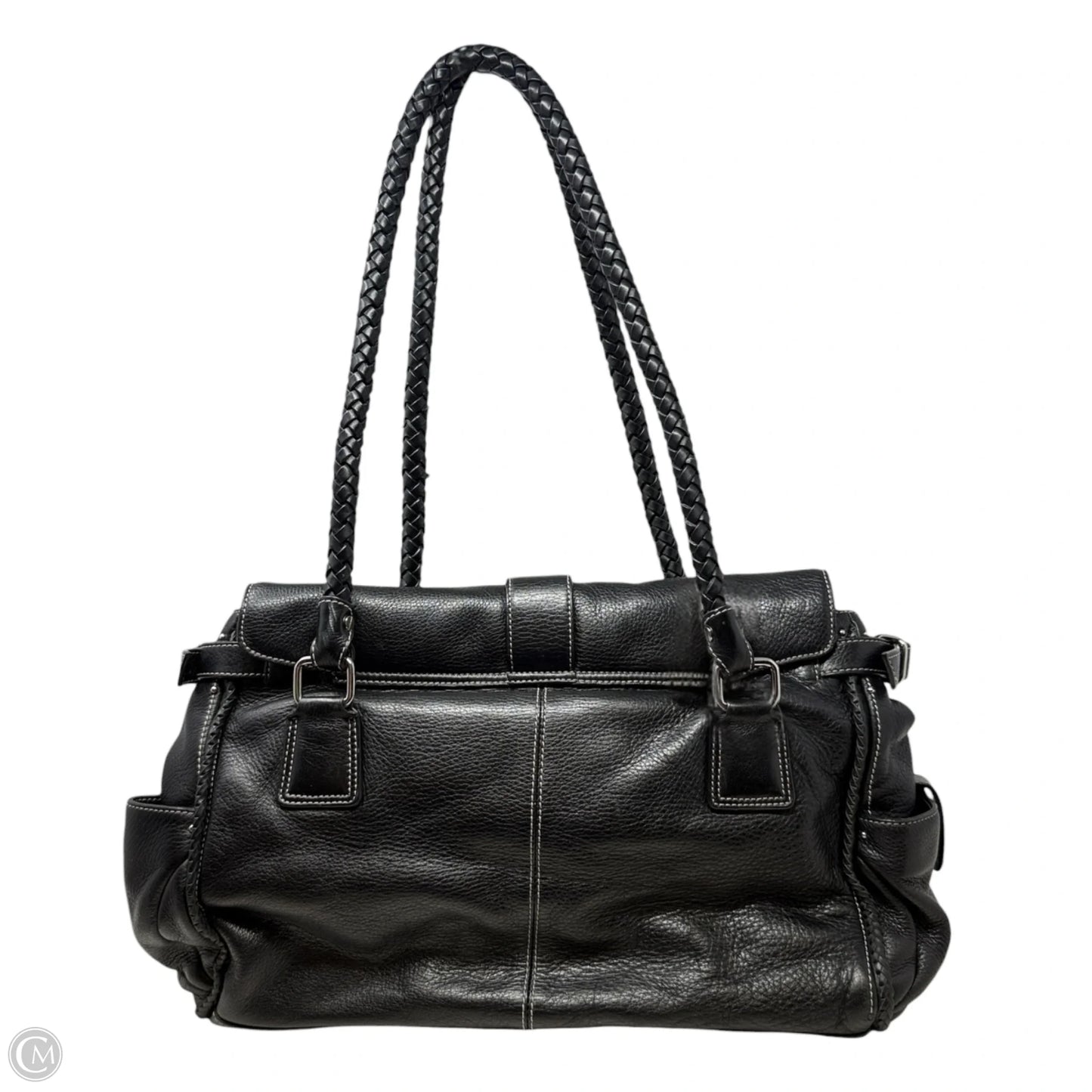 Handbag Leather By Donald Pliner, Size: Large
