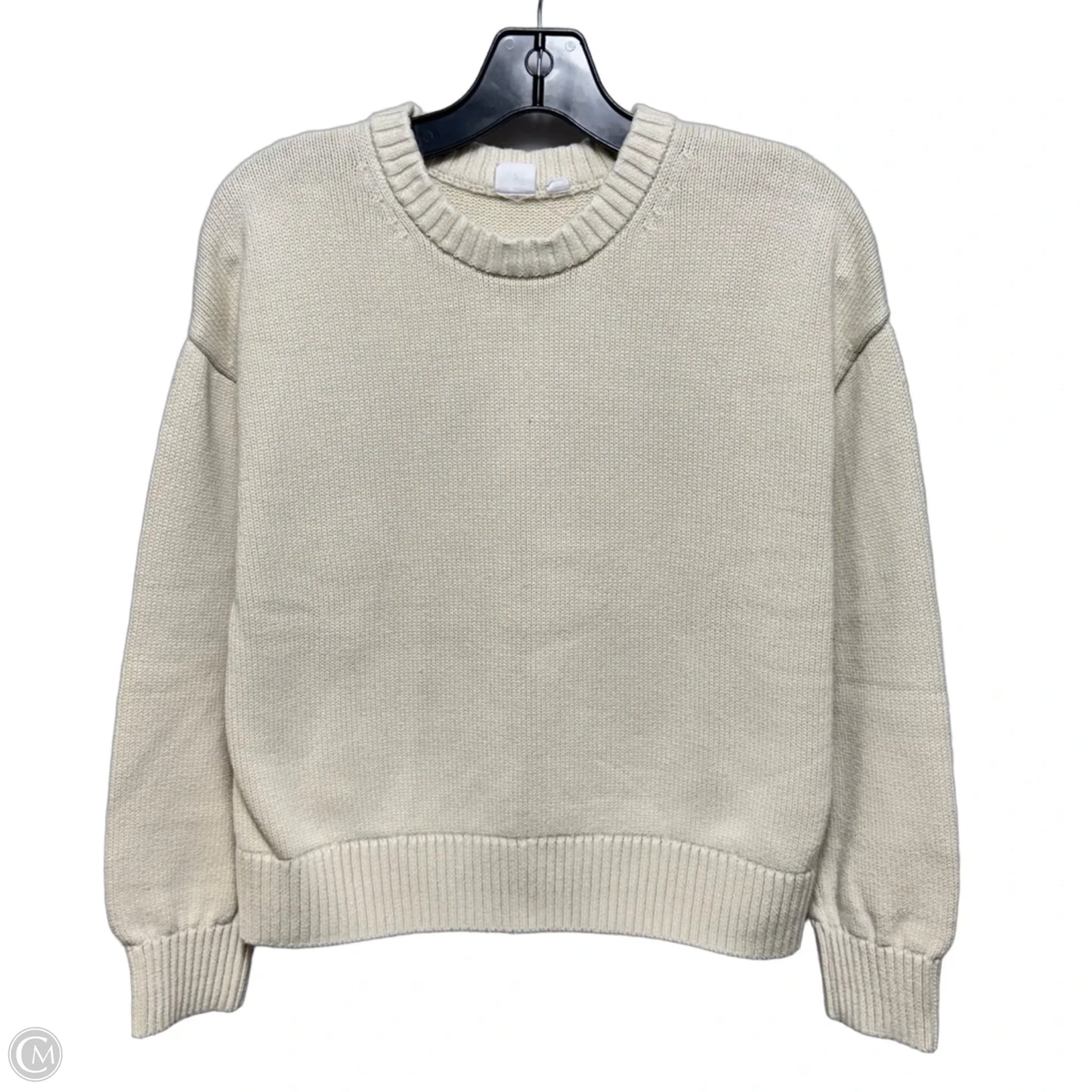 Sweater By Gap In Cream, Size: Xs