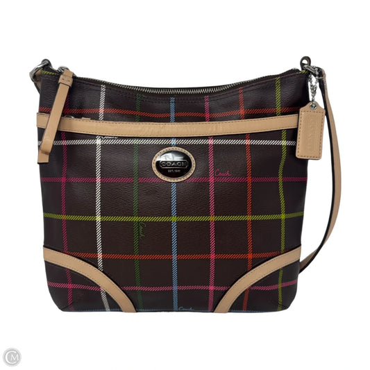 Peyton Tattersall Crossbody Designer By Coach, Size: Medium