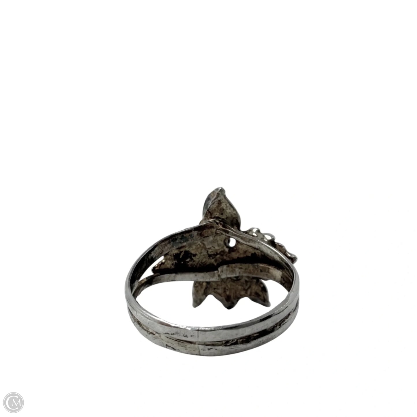 Sterling Silver Trumpet Flower Ring By KM Company, Size: 6