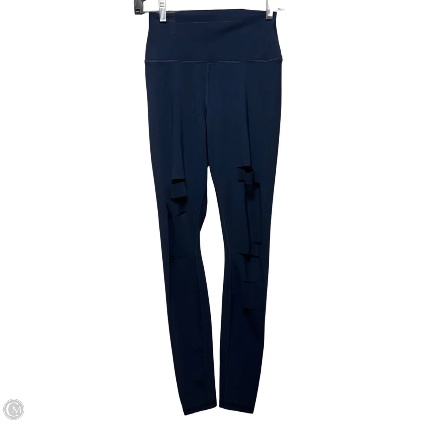 Athletic Leggings By Alo In Blue, Size: S
