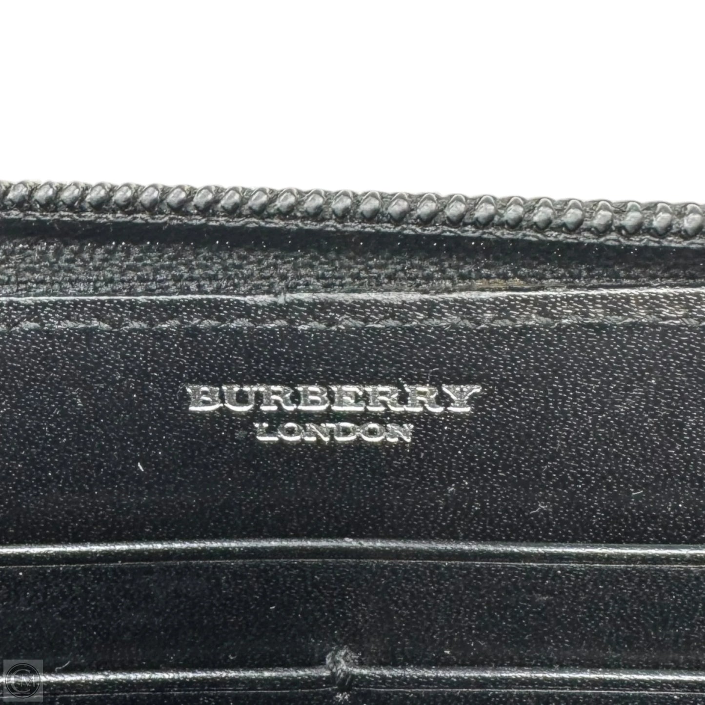 Nova Check Zip Around Wallet Luxury Designer By Burberry, Size: Large