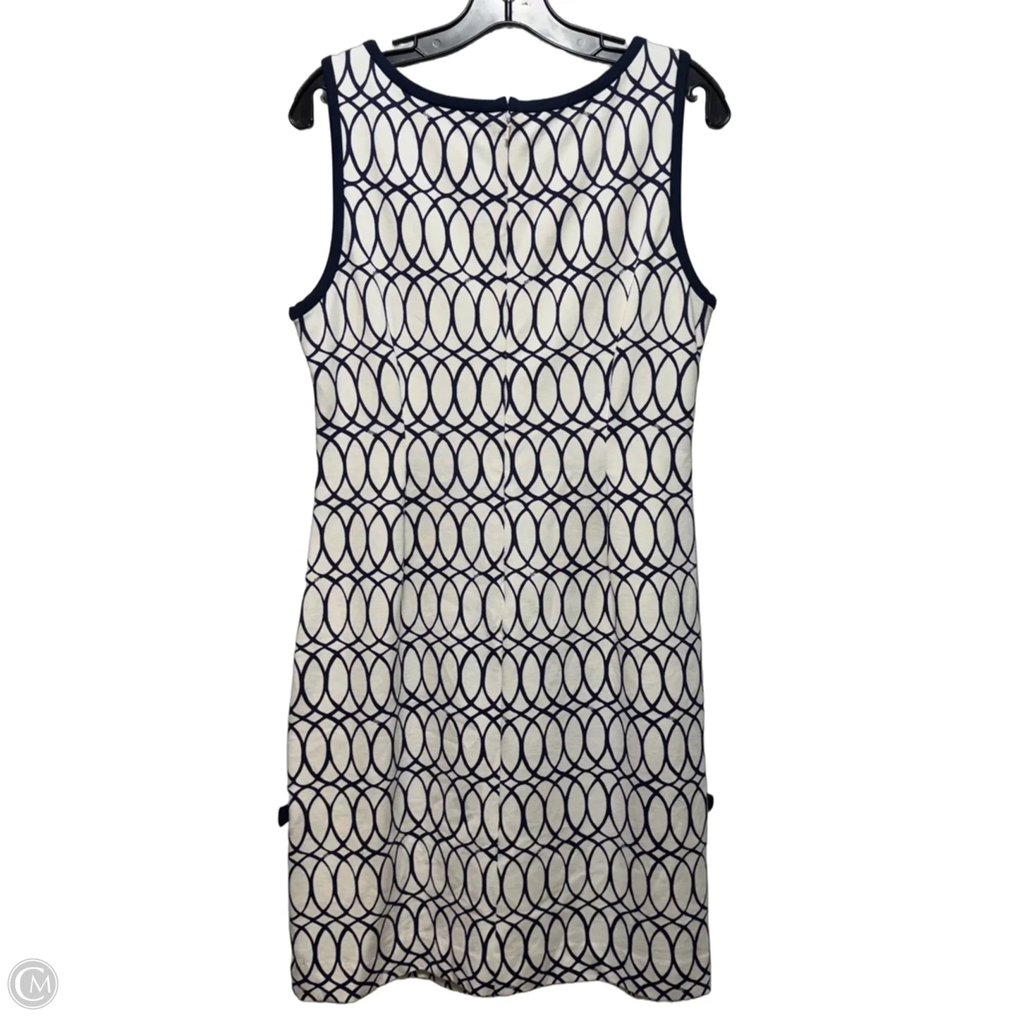Francesca Dress Designer By Lilly Pulitzer In Tickle the Ivories Navy & White, Size: L