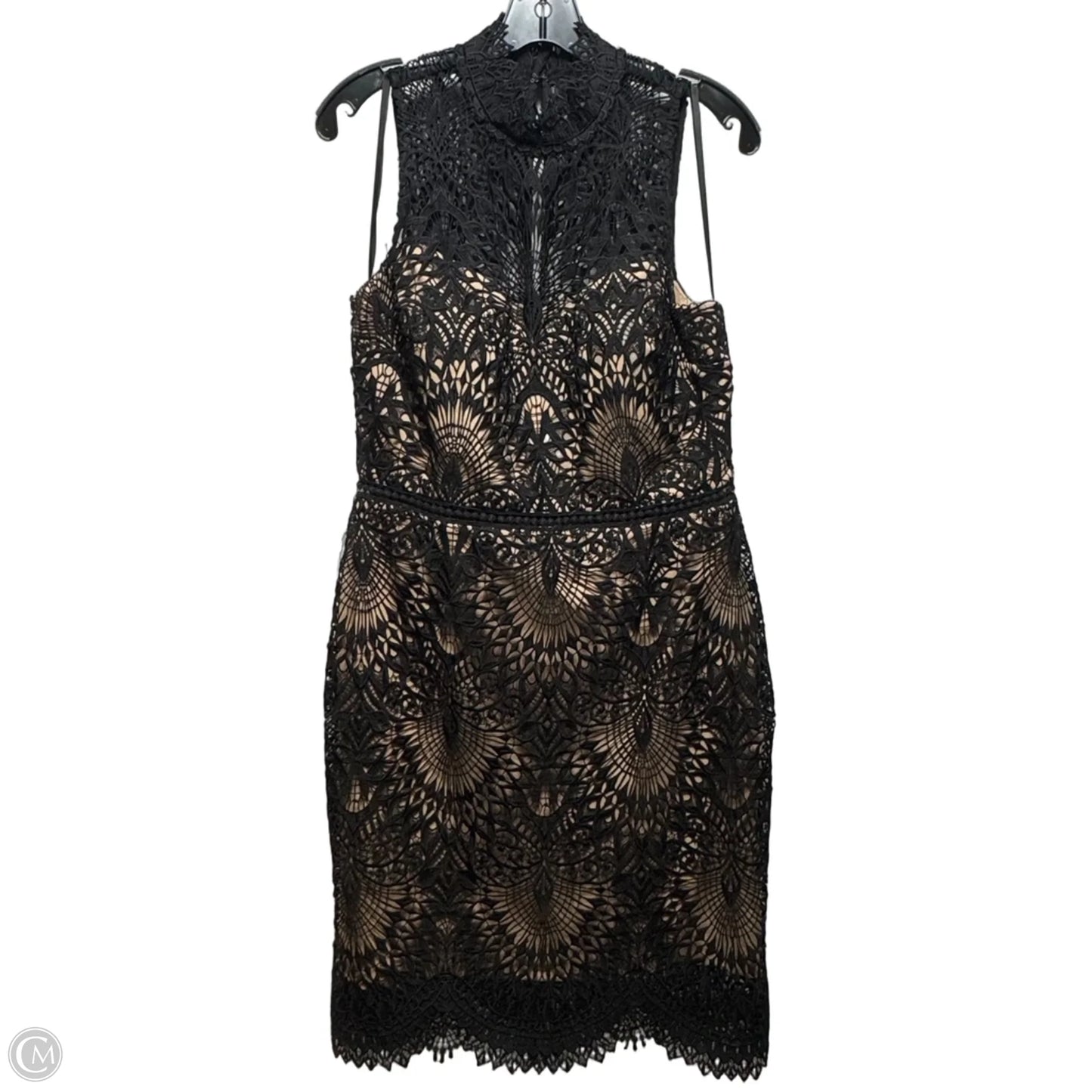 Burke Lace Illusion Cocktail Dress By BHLDN X Anthropologie In Black, Size: 14