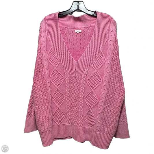 Sweater By Aerie In Pink, Size: L