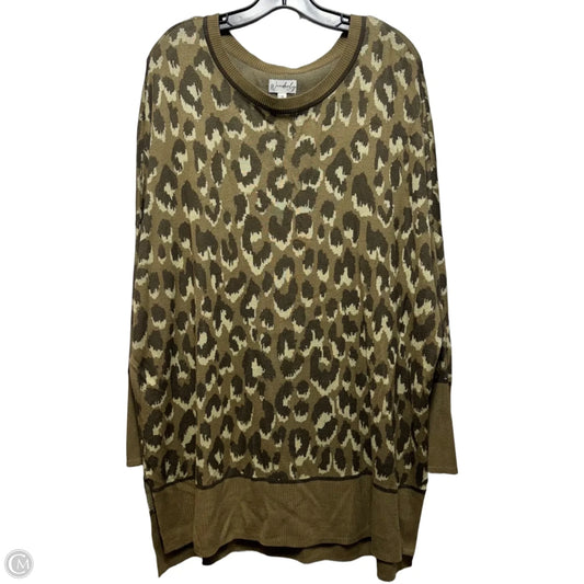 Sweater By Wonderly In Animal Print, Size: Xl
