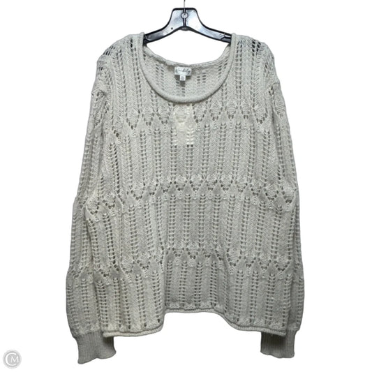 Sweater By Wonderly In Cream, Size: Xxl