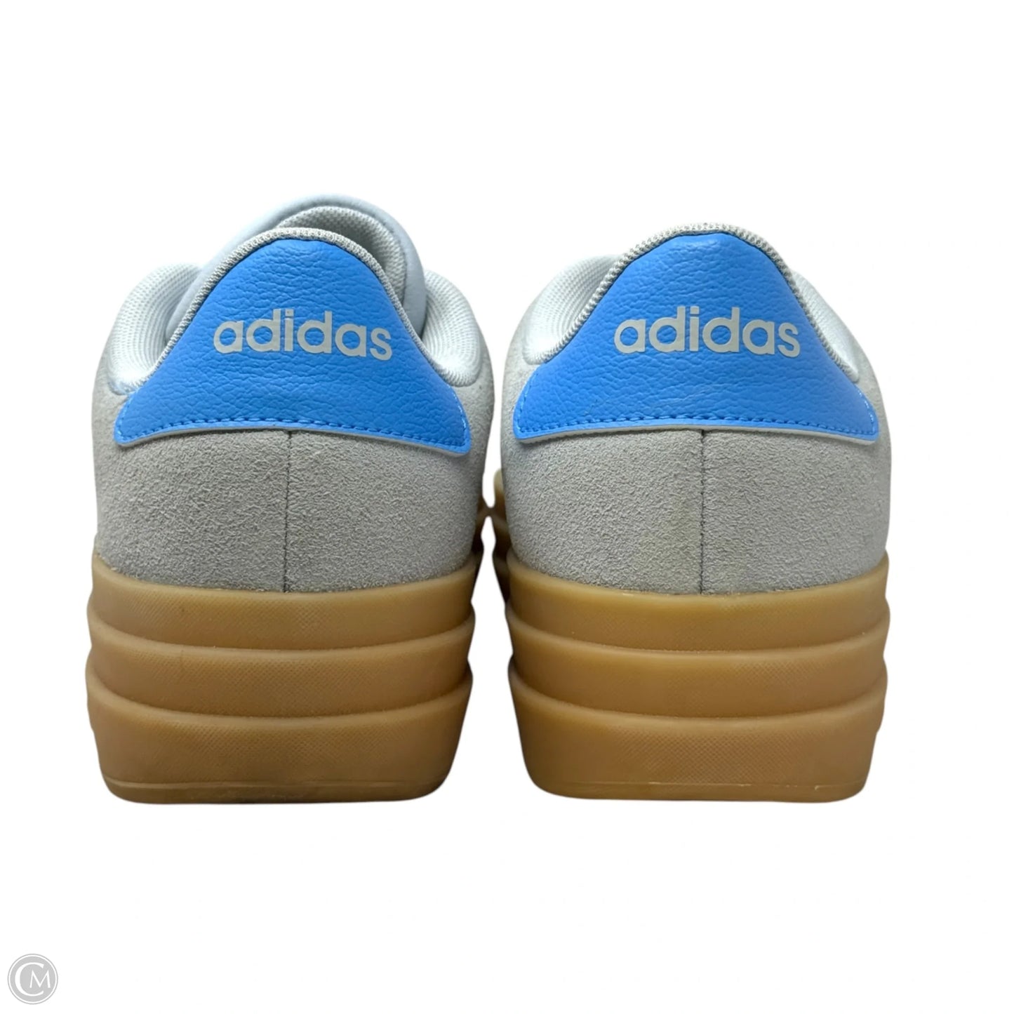 VL Court Bold Sneakers By Adidas In Blue & Grey, Size: 8