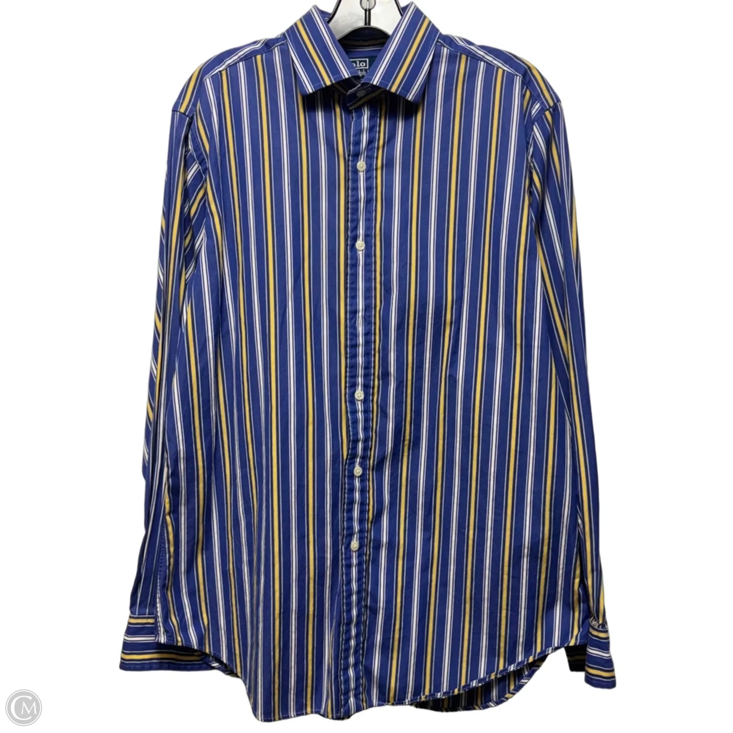 Top Long Sleeve By Polo Ralph Lauren In Striped Pattern, Size: 16