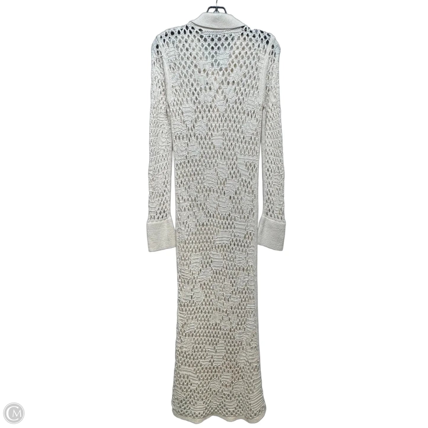 Sweater Cardigan By Anthropologie In Cream, Size: M