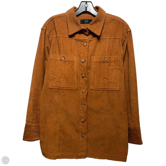 Jacket Shirt By Able In Brown, Size: S