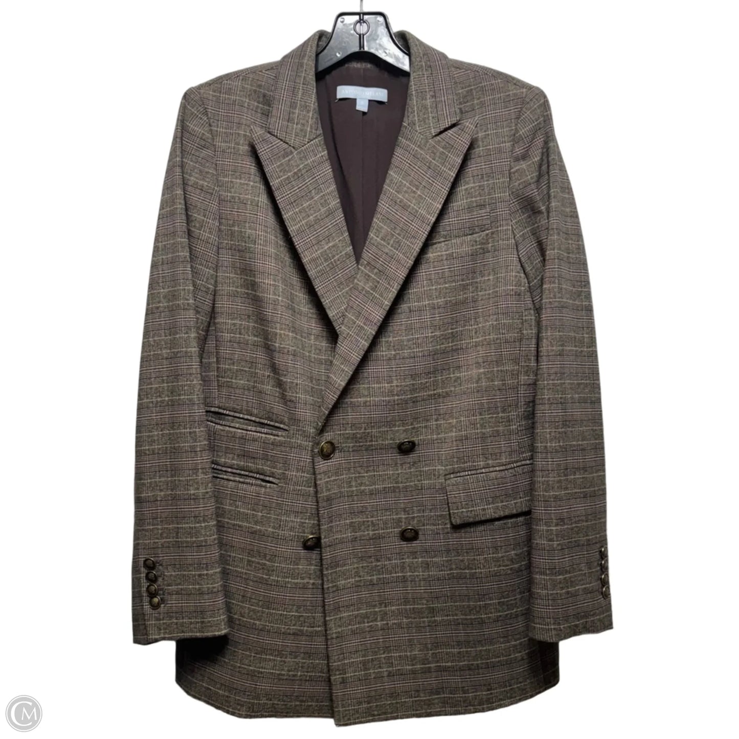 Blazer By Antonio Melani In Plaid Pattern, Size: 10