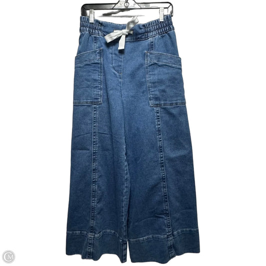 Tie-Waist Wide-Leg Jeans By Maeve In Blue Denim, Size: Xs
