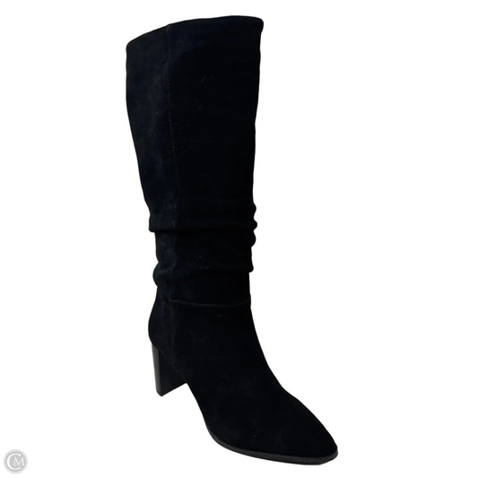 Boots Knee Heels By Essex Lane In Black, Size: 8
