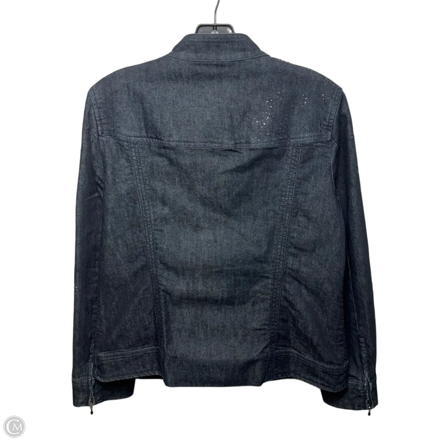 Jacket Denim By Chicos In Blue Denim, Size: 8