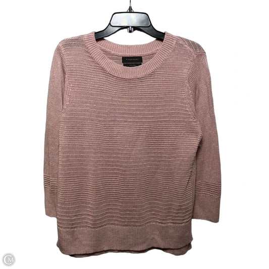 Sweater By Tahari In Pink, Size: L