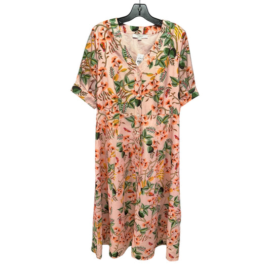 DRESS CASUAL MIDI LOFT in FLORAL PRINT, Size: 6