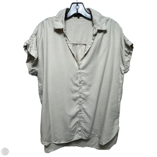 Top Sleeveless By Quince In Beige, Size: S