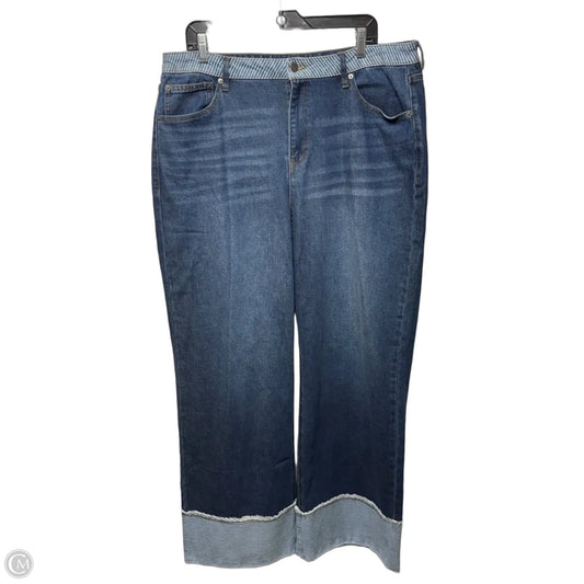 Jeans Boyfriend By Fashion Nova In Blue Denim, Size: 16