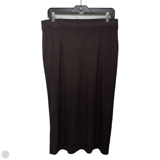 Skirt Midi By Eileen Fisher In Brown, Size: M