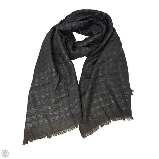 Wool Metallic Fringe Trim Scarf Long By Eileen Fisher