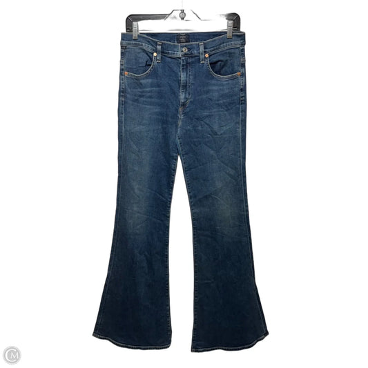 Chloe Mid Rise Super Flare Jeans By Citizens Of Humanity In Blue Denim, Size: 12/31