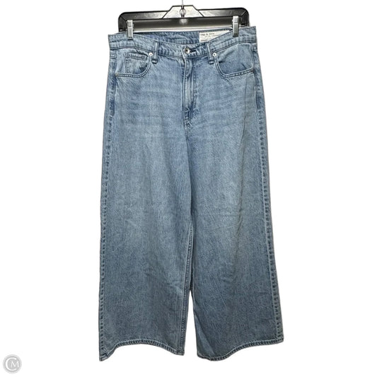 Jeans Wide Leg By Rag & Bones Jeans In Blue Denim, Size: 6