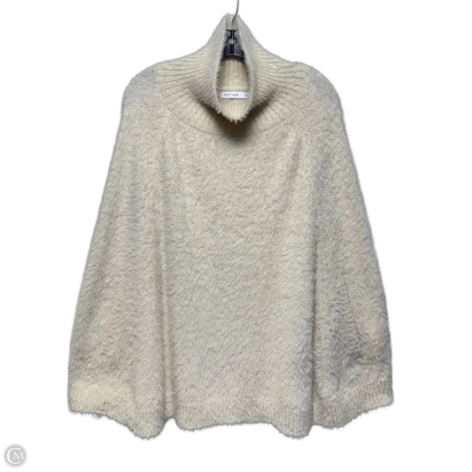 Fuzzy Poncho By Mer Sea In Cream, Size: Osfm