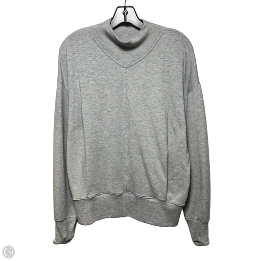 Athletic Top Long Sleeve Crewneck By Athleta In Grey, Size: S
