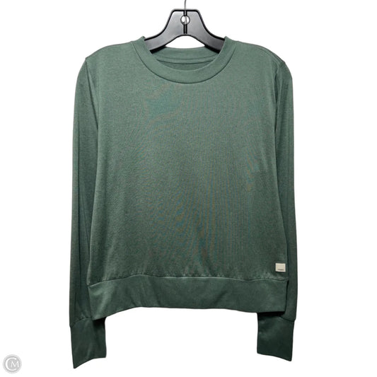 Athletic Top Long Sleeve Crewneck By Vuori In Green, Size: S