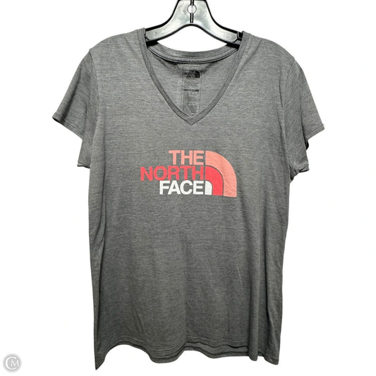 Top Short Sleeve By The North Face In Grey & Pink, Size: L