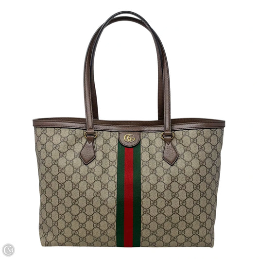 GG Supreme Ophidia Tote Handbag Luxury Designer By Gucci, Size: Large