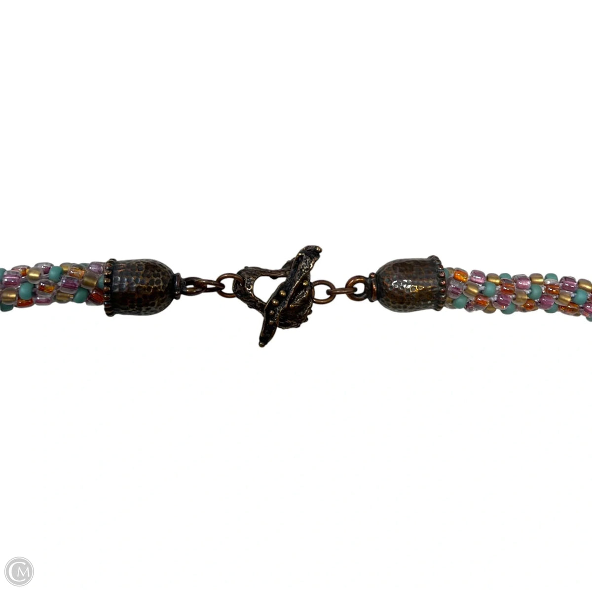 Glass Chip Beaded Statement Necklace