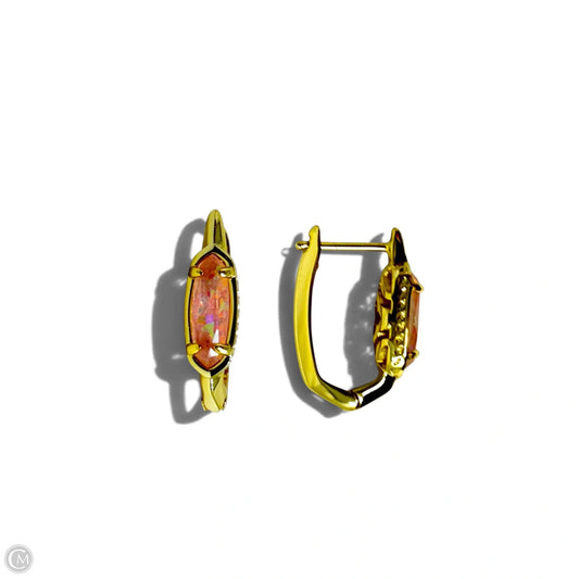Dichroic Glass Hinged Hoop Earrings Designer By Kendra Scott