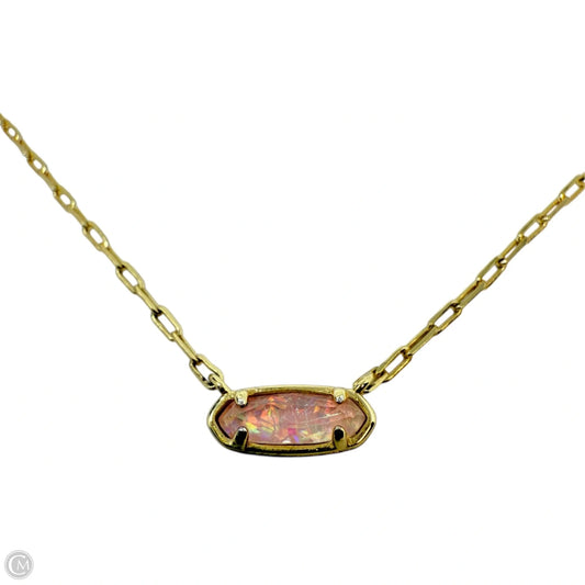 Elisa Gold Pendant Necklace in Dichroic Glass Designer By Kendra Scott