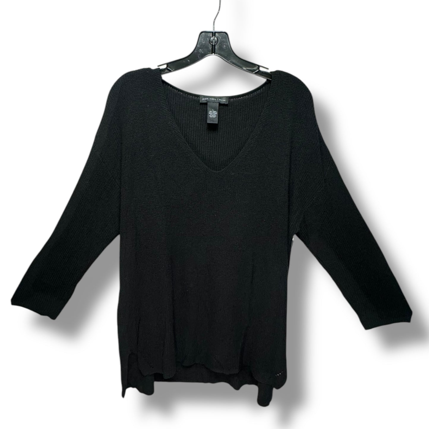 Sweater By Joan Vass In Black, Size: L