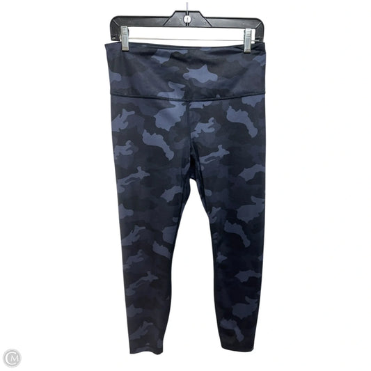 Athletic Leggings By Yogalicious In Camouflage Print, Size: L
