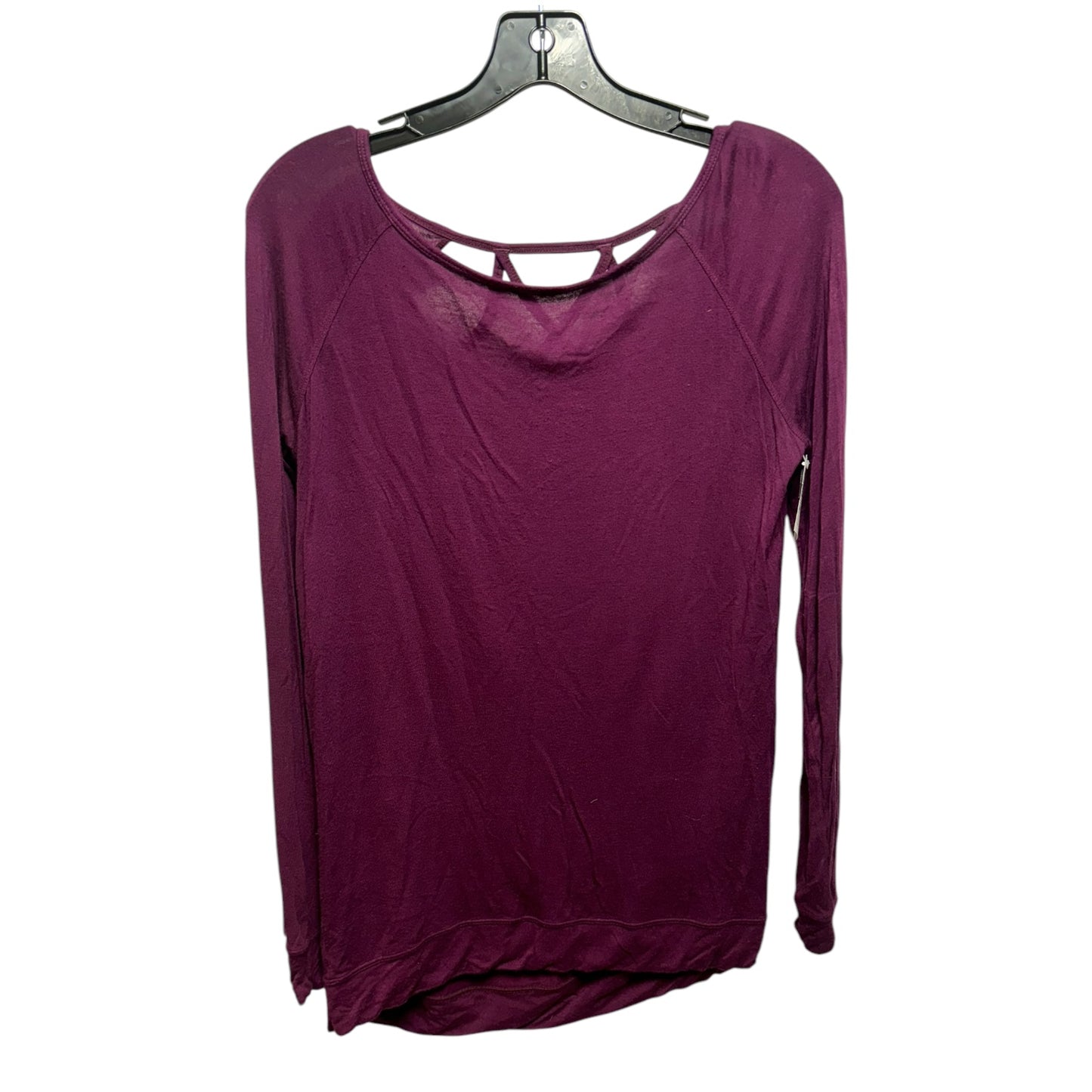 Athletic Top Long Sleeve Crewneck By Gaiam In Maroon, Size: Xs