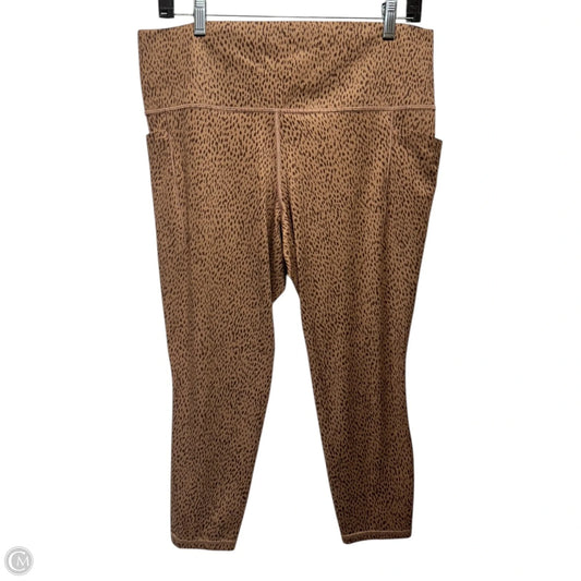 Athletic Leggings By Athleta In Animal Print, Size: Xl