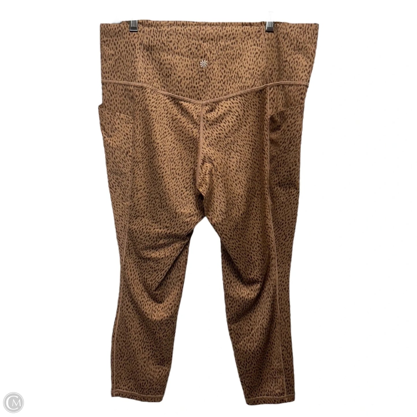 Athletic Leggings By Athleta In Animal Print, Size: Xl