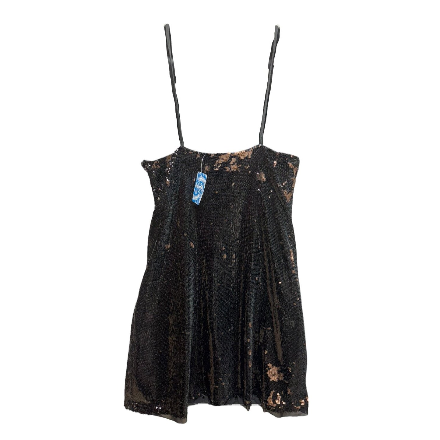 Double Take Sequin Mini Dress in Black Rose Combo By Free People  Size: S