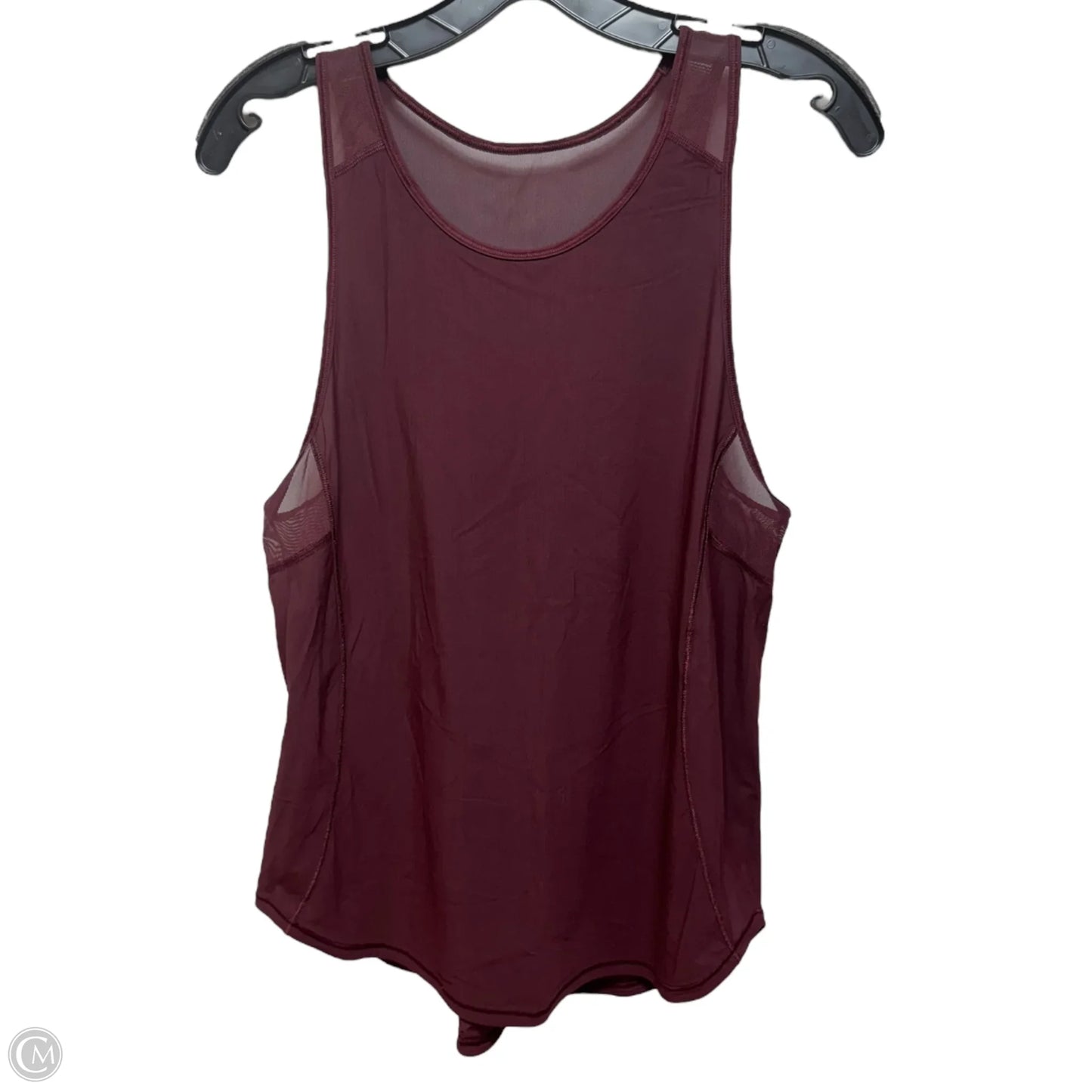 Athletic Tank Top By Lululemon In Maroon, Size: M