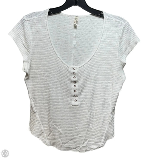 Top Short Sleeve Basic By Free People In White, Size: L